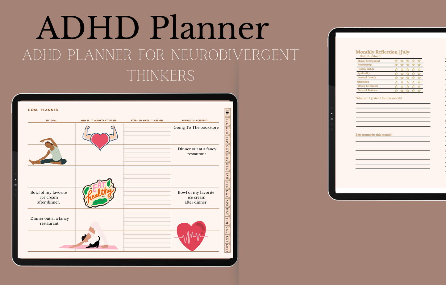 "Focused Mind Planner: Minimalist ADHD Organizer – Simplified Daily Scheduling for Improved Focus & Productivity – Ideal for Adults & Kids"